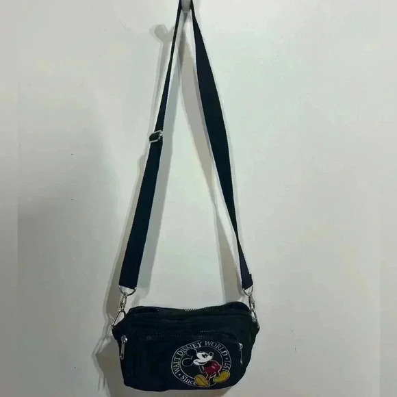 Disney Parks Crossbody Belt Bag Convertible Purse
Black Embroidered Mickey - Picture 2 of 6